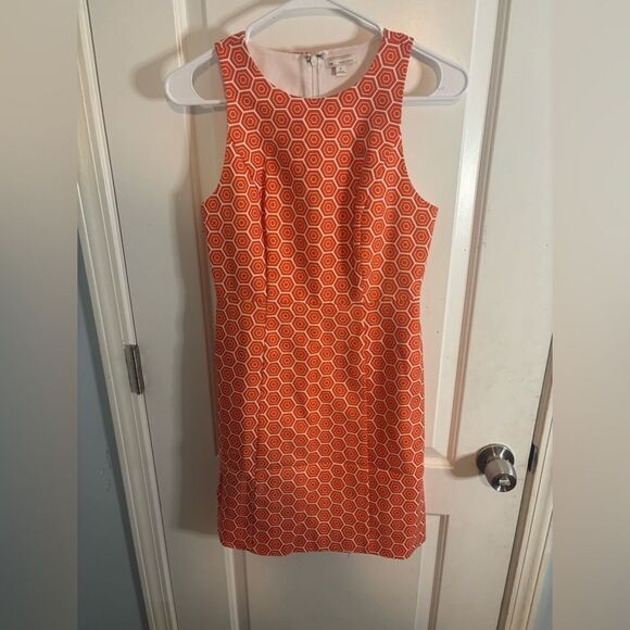 GAP Orange patterned vintage Mini sundress Dress size 0 EUC - Picture 1 of 3